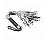 Lovetoy Flogger Faux Leather Silver and Black