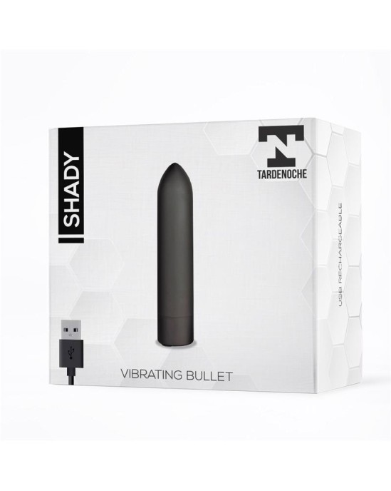 Tardenoche Shady Vibrating Bullet USB atkārtoti uzlādējams ūdensizturīgs