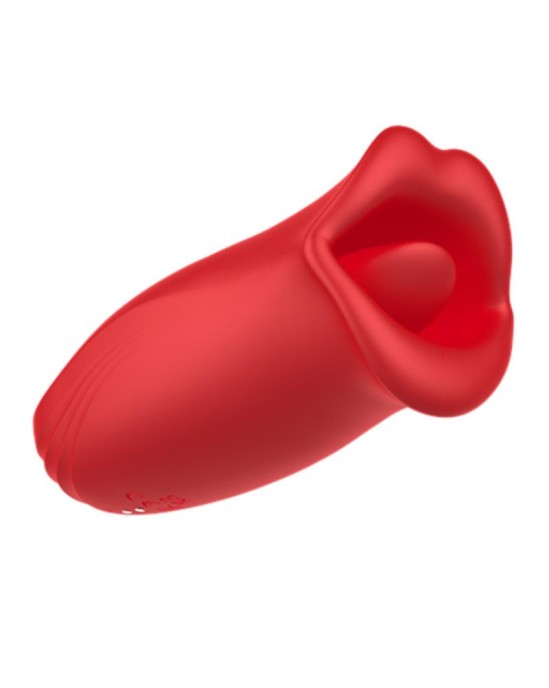 Action Ember Licking un Vibrating Mouth Shape Massager USB silikona