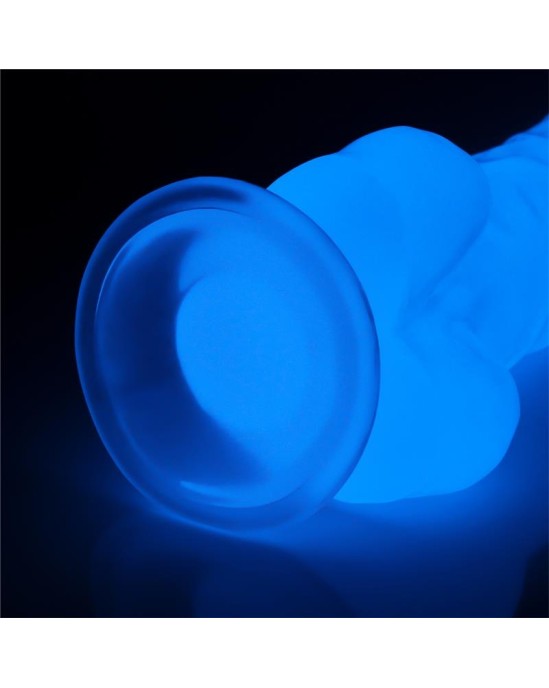 Lovetoy Dildo 8.5 Lumino Blue Light