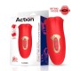 Action Ember Licking un Vibrating Mouth Shape Massager USB silikona