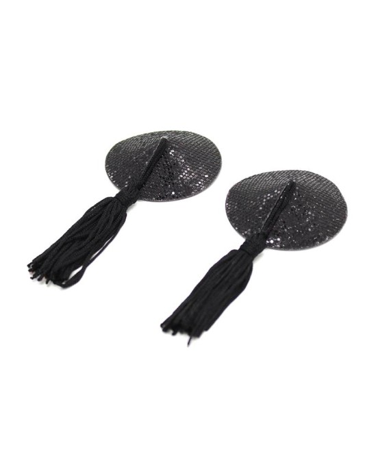 Latetobed Bdsm Line Nipple Covers Self-adhesive Black