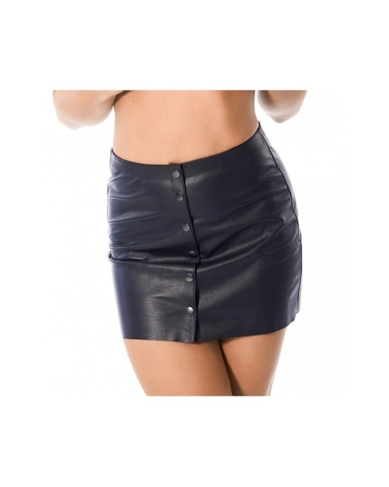 Bondage Play Mini Leather Skirt