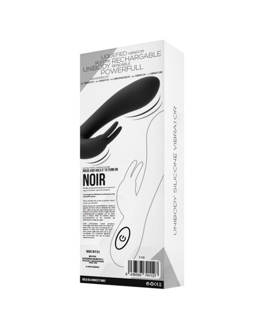 Tardenoche Noir Vibe Injected Liquid Silicone 2 Motors USB