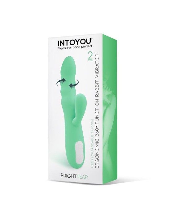 Intoyou Brightpear Vibe un rotators ar Rabbit Double Motor 360