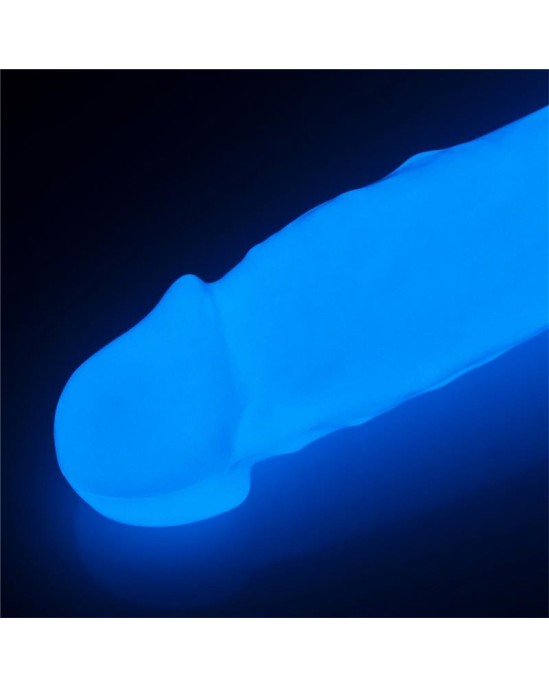 Lovetoy Dildo 8.5 Lumino Blue Light