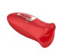 Action Ember Licking un Vibrating Mouth Shape Massager USB silikona