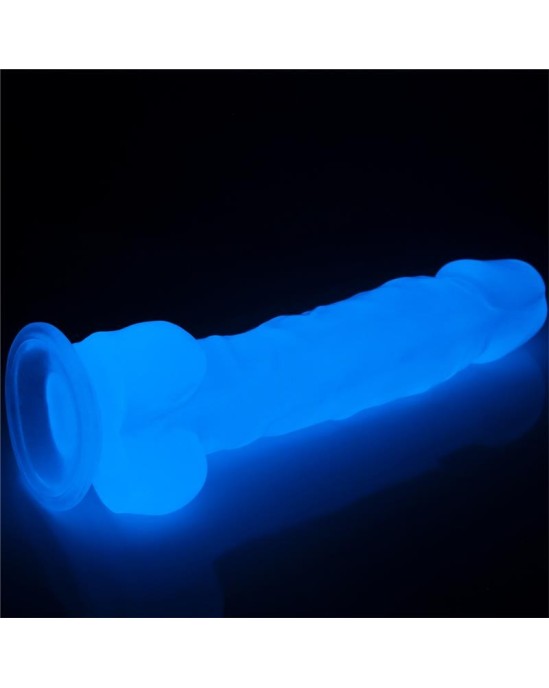 Lovetoy Dildo 8.5 Lumino Blue Light