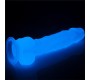 Lovetoy Dildo 8.5 Lumino Blue Light