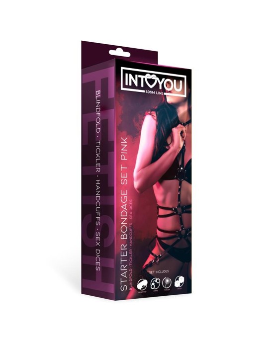 Intoyou Bdsm Line Starters Bondage Set 4 Pieces Pink