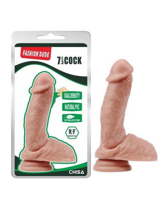 Chisa Dildo Dual Density Fashion Dude 7.3 Flesh