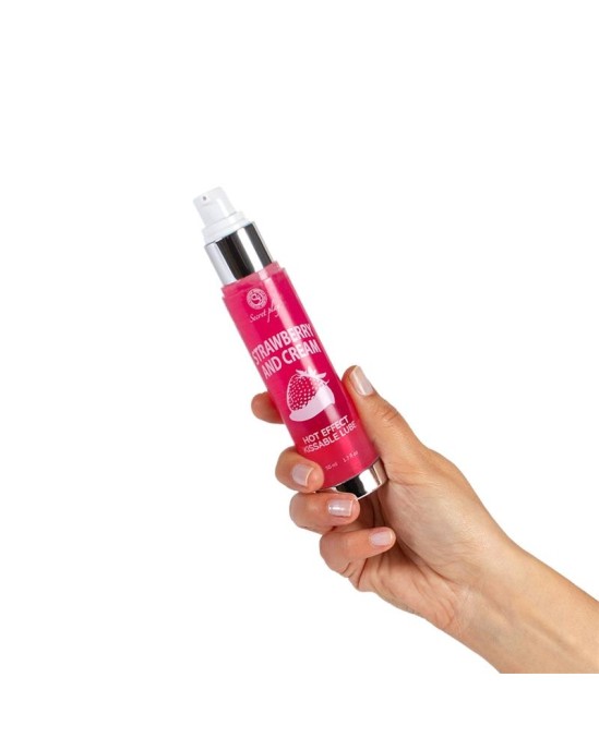 Secret Play Hot Effect Strawberry ar krēmveida lubrikantu 50 ml