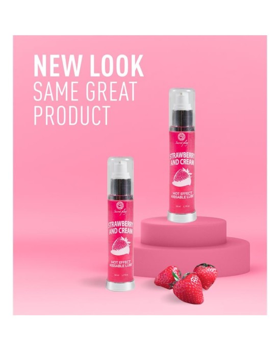 Secret Play Hot Effect Strawberry ar krēmveida lubrikantu 50 ml