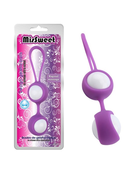 Chisa Geisha Balls MisSweet 17.7 cm Silicone Purple