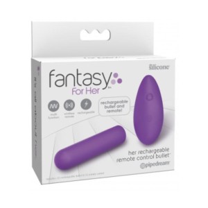 Fantasy For Her Vibrating Bullet tālvadības pults Uzlādējams USB