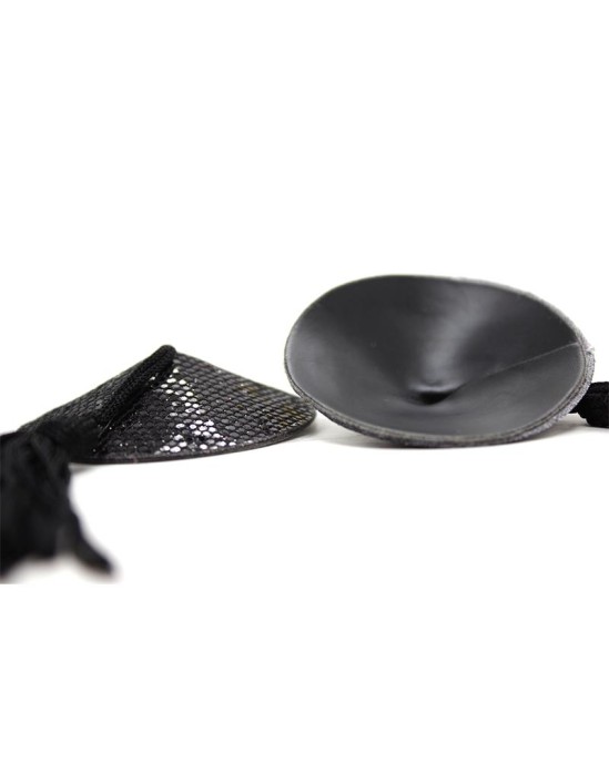 Latetobed Bdsm Line Nipple Covers Self-adhesive Black