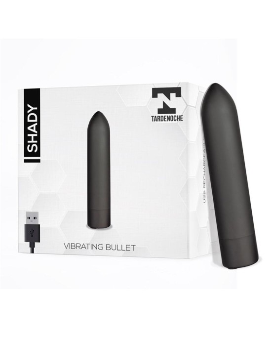 Tardenoche Shady Vibrating Bullet USB atkārtoti uzlādējams ūdensizturīgs