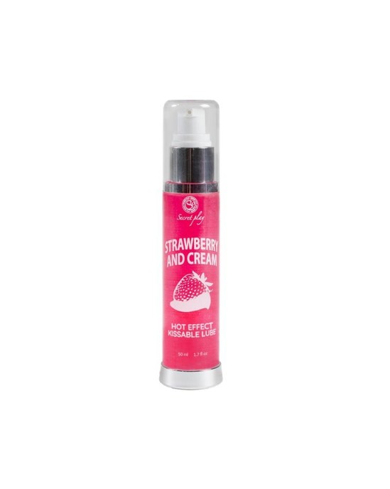 Secret Play Hot Effect Strawberry ar krēmveida lubrikantu 50 ml