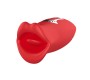 Action Ember Licking un Vibrating Mouth Shape Massager USB silikona