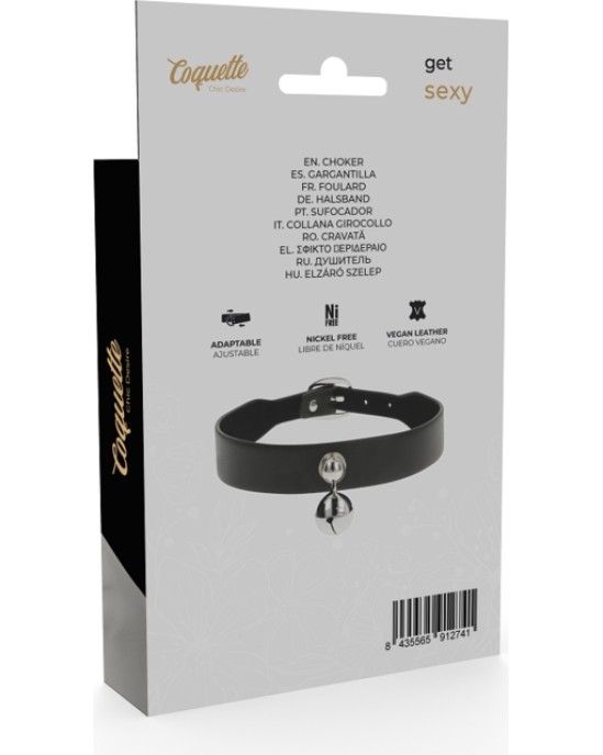 Coquette Accessories COQUETTE CHIC DESIRE - VEGAN LEATHER NECKLACE WOMAN RATTLE ACCESSORY