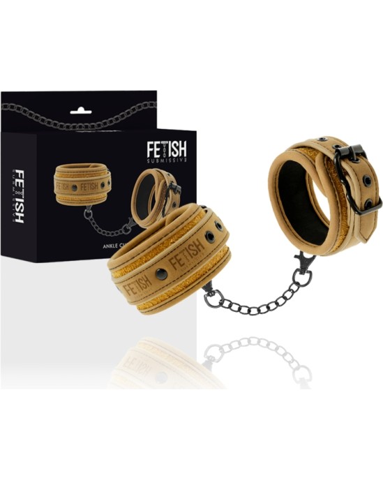 Fetish Submissive Origin FETISH SUBMISSIVE ORIGEN - VEGAN LEATHER ANKLE CUFFS WITH NEOPRENE LINING