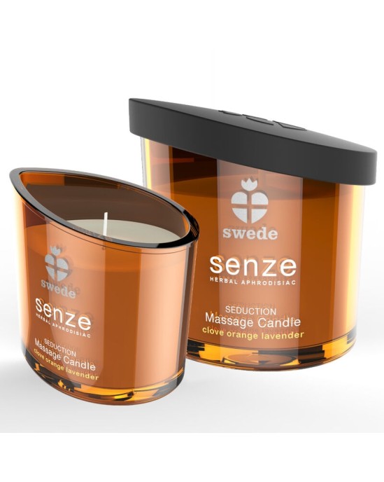 Swede SENZE SEDUCTION MASSAGE CANDLE - CLOVE, ORANGE, LAVENDER