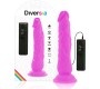 Diversia FLEXIBLE VIBRATING Dildo 21 CM - violets