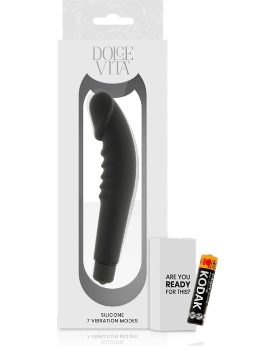 Dolce Vita Stimulējošs vibrators melns