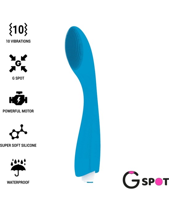 G-Spot GYLBERT БИРЮЗОВЫЙ СИНИЙ ВИБРАТОР