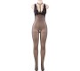 Queen Lingerie FISHNET SHEER OPEN CROTH BODYSTOCKING S-L