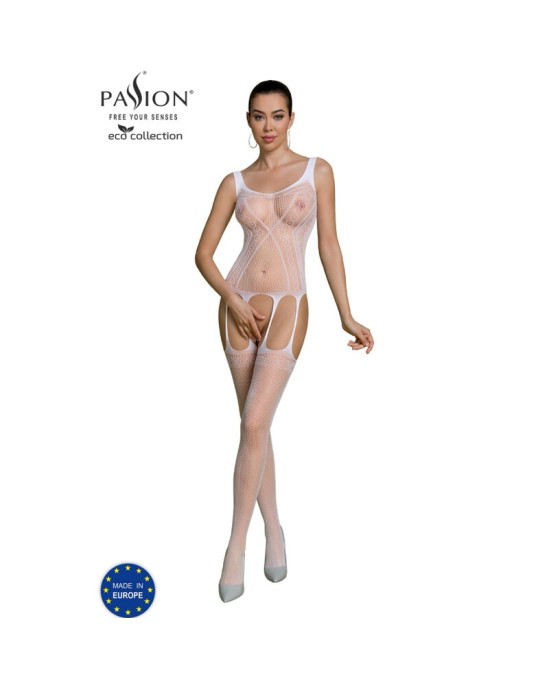 Passion Woman Bodystockings PASSION - ECO COLLECTION ТЕЛЕНЬ-ЧУЛКИ ECO BS007 БЕЛЫЙ