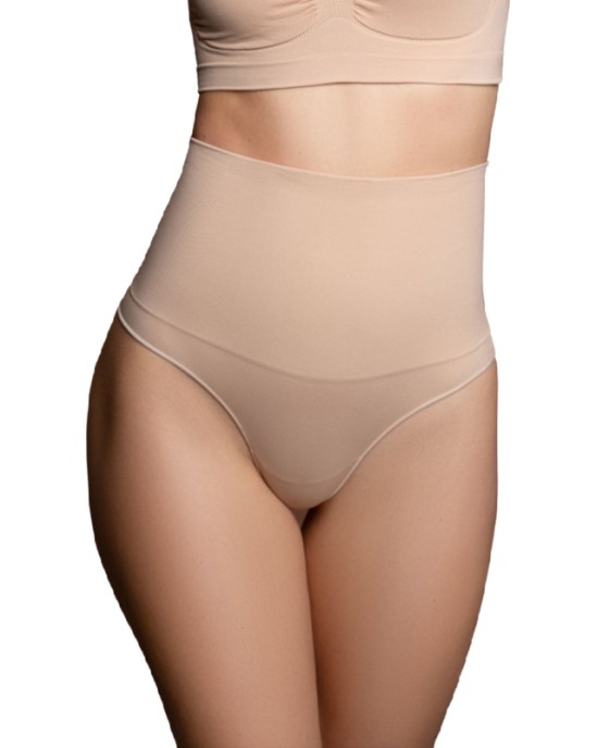 Bye Bra - Underwear BYE BRA SEAMLESS HIGH WAIST THONG MEDIUM CONTROL M