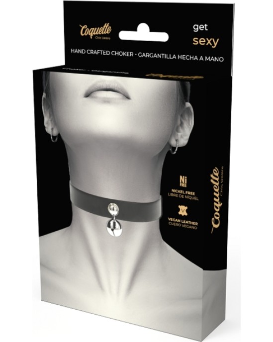 Coquette Accessories COQUETTE CHIC DESIRE - VEGAN LEATHER NECKLACE WOMAN RATTLE ACCESSORY