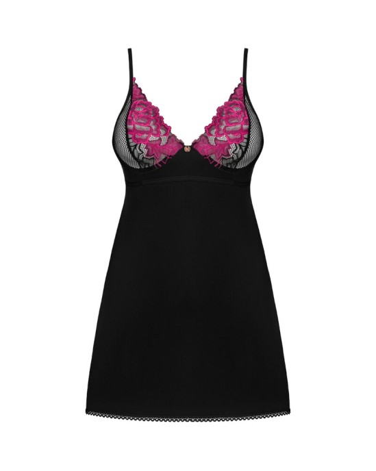 Obsessive Chemise OBSESSIVE - ROSENTY CHEMISE & THONG XS/S