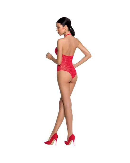 Passion Woman Bodystockings Passion Woman BS088 КРАСНЫЙ БОДИЧУЛКИ, ОДИН РАЗМЕР