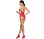 Passion Woman Bodystockings PASSION WOMAN BS088 RED BODYSTOCKING VIENS IZMĒRS