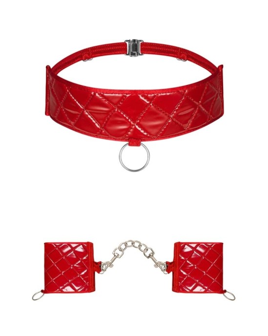 Obsessive Accessories OBSESSIVE - HUNTERIA HANDCUFFS AND CHOKER