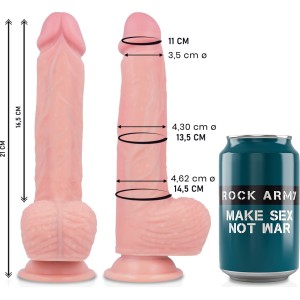 Rock Army ROCKARMY — ŠĶIDRĀ SILIKONA DILDO PREMIUM SPITFIRE 21 cm