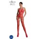 Passion Woman Bodystockings PASSION - ECO COLLECTION ТЕЛЕНЬ-ЧУЛКИ ECO BS002 RED