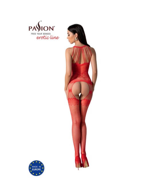 Passion Woman Bodystockings PASSION - BS095 RED BODYSTOCKING VIENS IZMĒRS