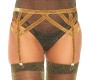 Leg Avenue Accessories LEG AVENUE LUREX ELASTIC GARTER BELT ONE SIZE