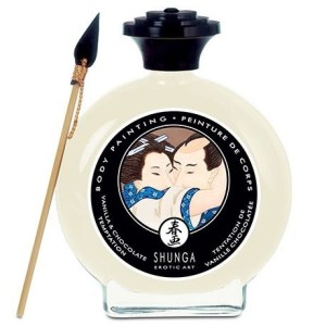 Shunga Massage Cream SHUNGA - VANIĻAS UN ŠOKOLĀDES ĶERMEŅA KRĀSA.