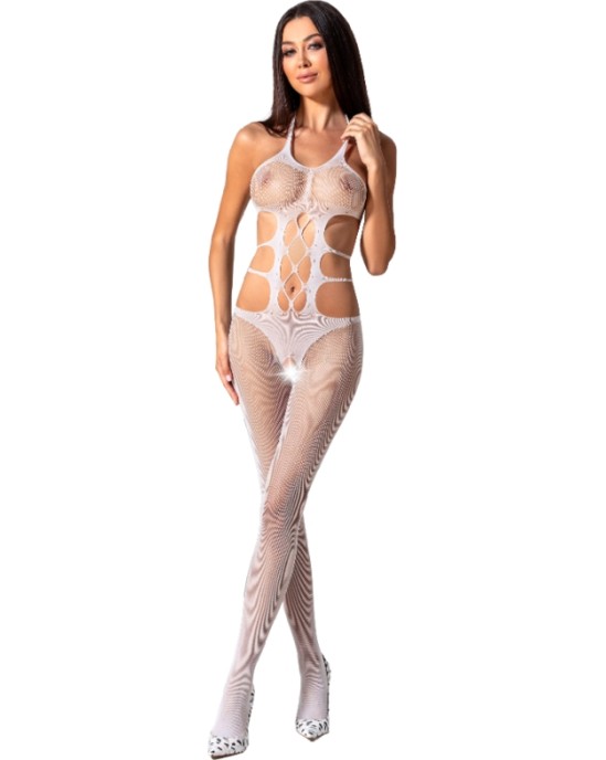 Passion Woman Bodystockings PASSION WOMAN BS084 WHITE BODYSTOCKING VIENS IZMĒRS