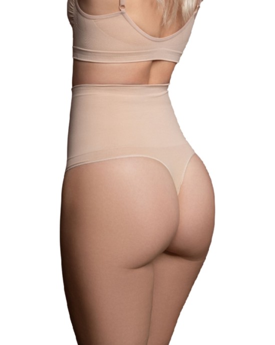 Bye Bra - Underwear BYE BRA SEAMLESS HIGH WAIST THONG MEDIUM CONTROL M