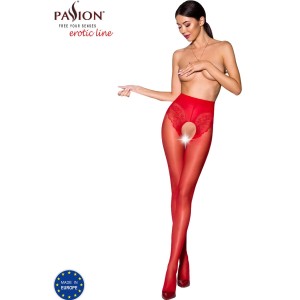 Passion Woman Garter & Stock PASSION — TIOPEN 006 STOCKING RED 1/2 (30 DEN)