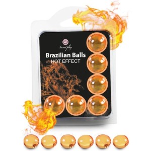 Secretplay Cosmetic SECRETPLAY - SET 6 BRAZILIAN BALLS SILTUMA EFEKTS