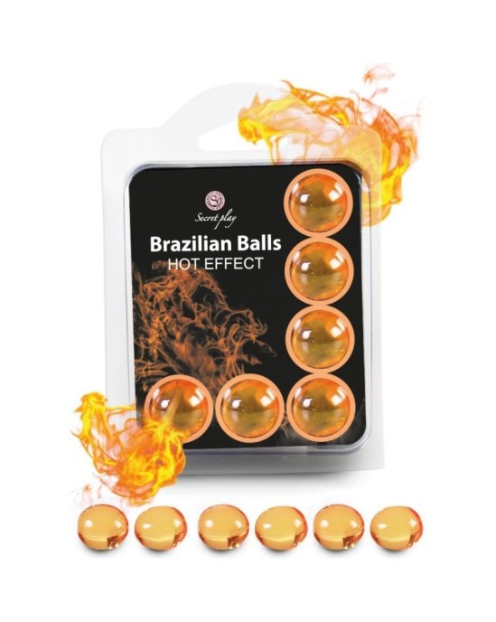 Secretplay Cosmetic SECRETPLAY - SET 6 BRAZILIAN BALLS SILTUMA EFEKTS