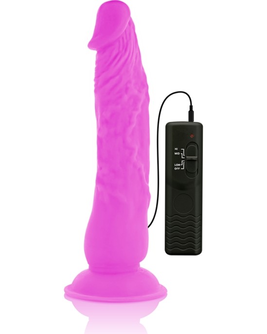 Diversia FLEXIBLE VIBRATING Dildo 21 CM - violets