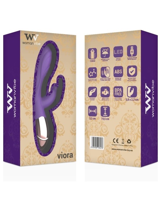 Womanvibe VIORA SILICONE RECHARGEABLE VIBRATOR