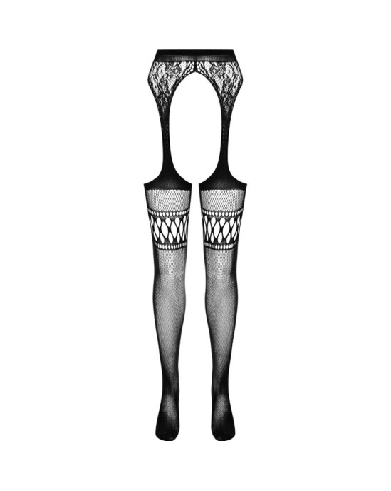 Passion Woman Garter & Stock PASSION - S026 STRIP BIKŠĶĪTES, MELNAS VIENS IZMĒRS